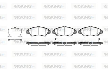 Колодки гальмівні Woking P5193.22