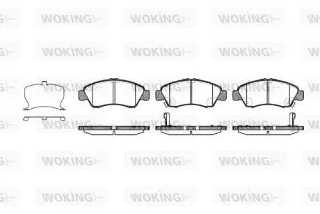 Колодки гальмівні Woking P5193.22