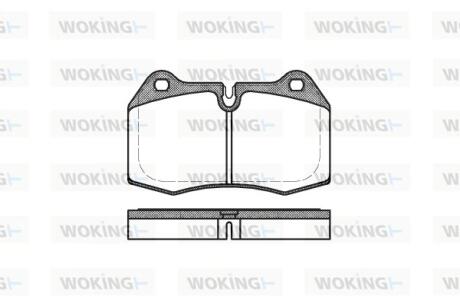 Колодки гальмівні Woking P5413.00