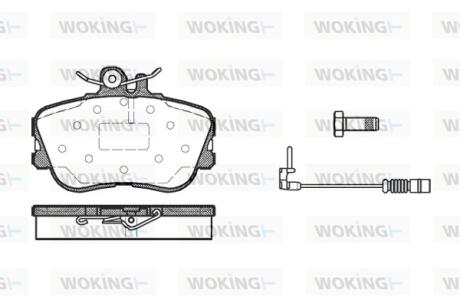 Колодки гальмівні Woking P5453.02