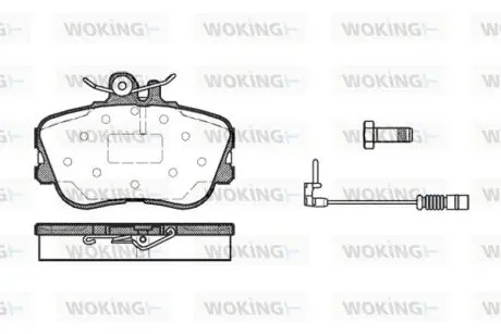 Колодки гальмівні Woking P5453.02