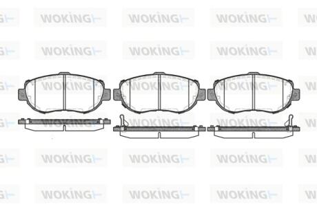 Колодки гальмівні Woking P5563.02