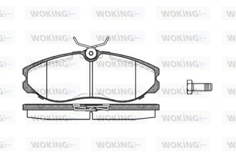 Колодки гальмівні Woking P5623.00 (фото 1)