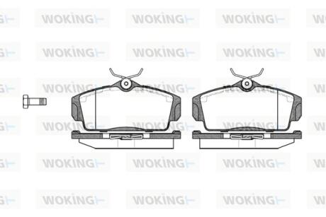 Колодки гальмівні Woking P6043.00