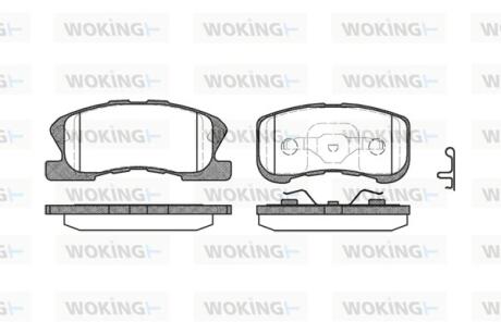 Колодки гальмівні Woking P6203.02