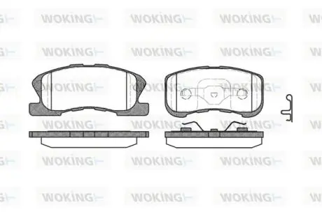 Колодки гальмівні Woking P6203.02