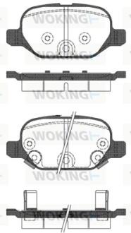Колодки гальмівні Woking P6273.32