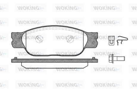 Колодки гальмівні Woking P6313.10