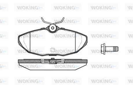 Колодки гальмівні Woking P6323.00