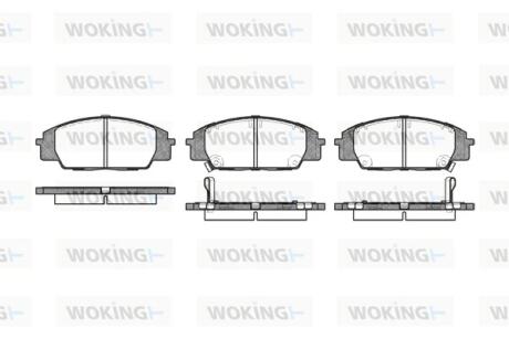 Колодки гальмівні Woking P6353.02