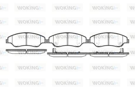 Колодки гальмівні Woking P6393.02