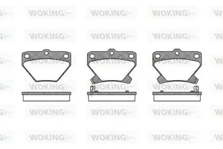 Колодки гальмівні Woking P6413.02