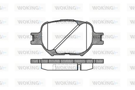 Колодки гальмівні Woking P6423.00