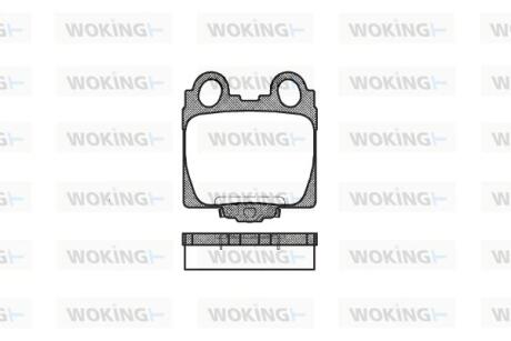 Колодки гальмівні Woking P6433.04