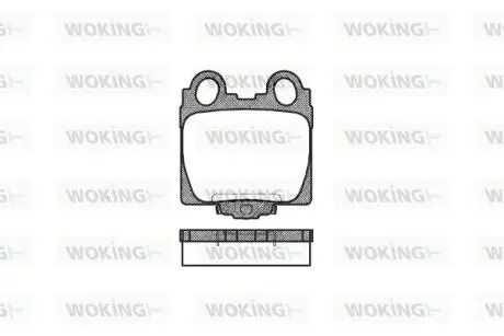 Колодки гальмівні Woking P6433.04