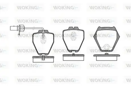 Колодки гальмівні Woking P6523.02