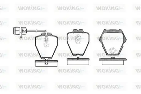 Колодки гальмівні Woking P6523.12