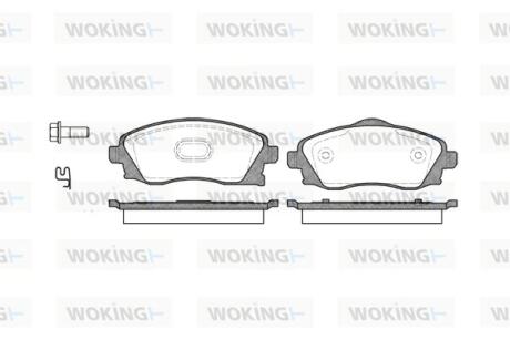 Колодки гальмівні Woking P6743.02