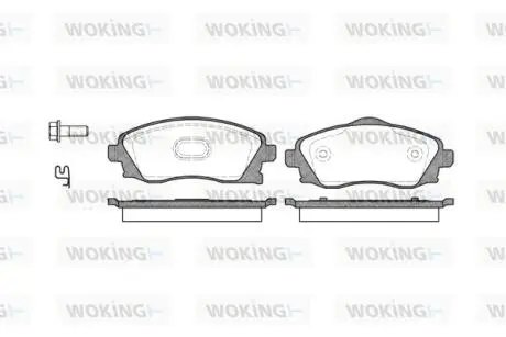 Колодки гальмівні Woking P6743.02