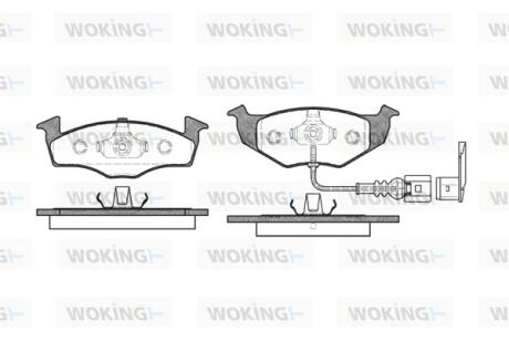 Колодки гальмівні Woking P7093.11