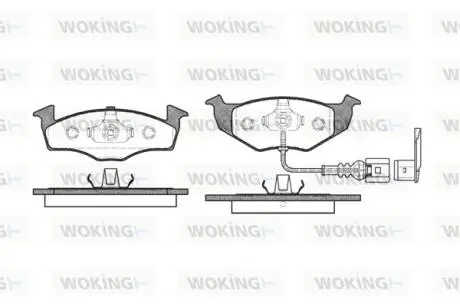 Колодки гальмівні Woking P7093.11