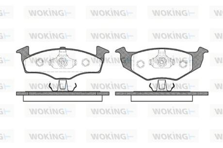 Колодки гальмівні Woking P7093.20