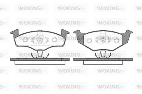 Колодки гальмівні Woking P7093.20