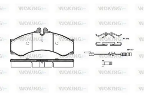 Колодки гальмівні Woking P7143.02