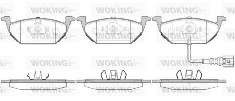 Колодки тормозные Woking P7333.31