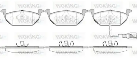 Колодки тормозные Woking P7333.31