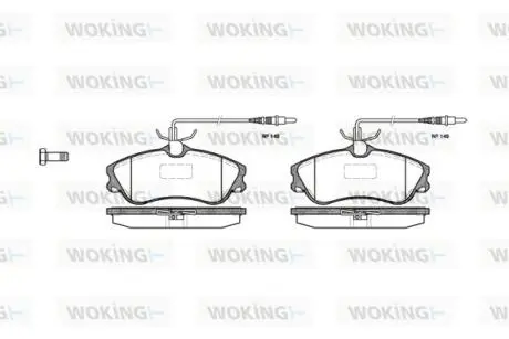 Колодки гальмівні Woking P7343.04