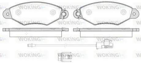 Колодки гальмівні Woking P7433.30