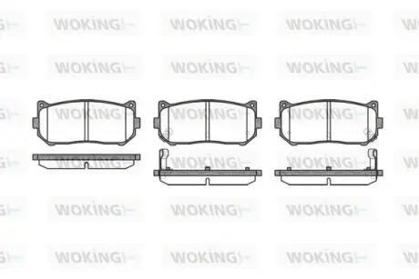 Колодки гальмівні Woking P7493.02