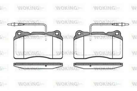 Колодки гальмівні Woking P7663.14