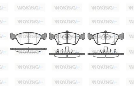 Колодки гальмівні Woking P7763.02
