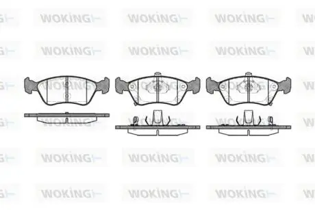 Колодки гальмівні Woking P7763.02