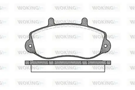 Колодки гальмівні Woking P7773.00