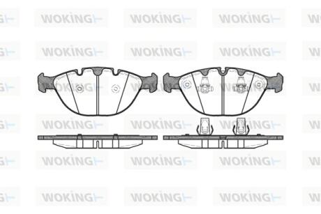 Колодки гальмівні Woking P8583.00