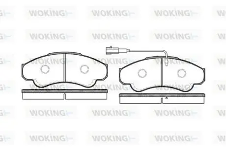 Колодки гальмівні Woking P8593.01