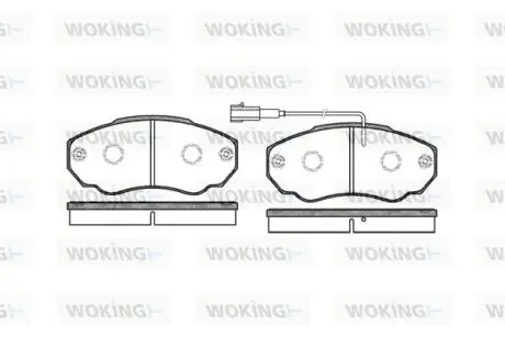 Колодки тормозные Woking P8603.01