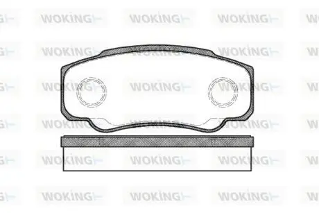 Колодки тормозные Woking P8613.00