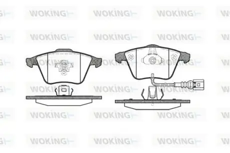 Колодки гальмівні Woking P8643.32
