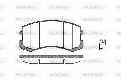 Колодки гальмівні Woking P8653.01