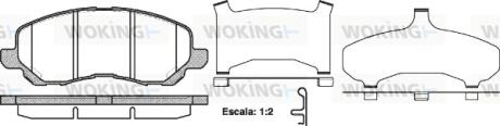 Колодки гальмівні Woking P9043.31