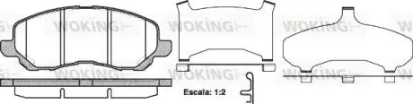 Колодки гальмівні Woking P9043.31
