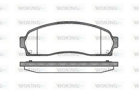 Колодки гальмівні Woking P9053.00