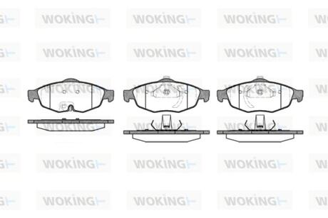Колодки гальмівні Woking P9123.02