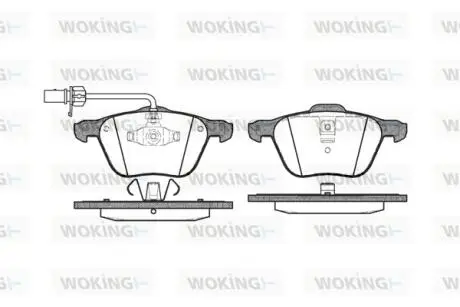 Колодки гальмівні Woking P9363.02