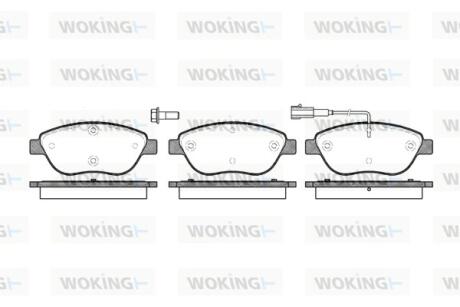 Колодки тормозные Woking P9593.01