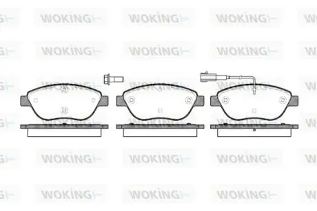 Колодки тормозные Woking P9593.01